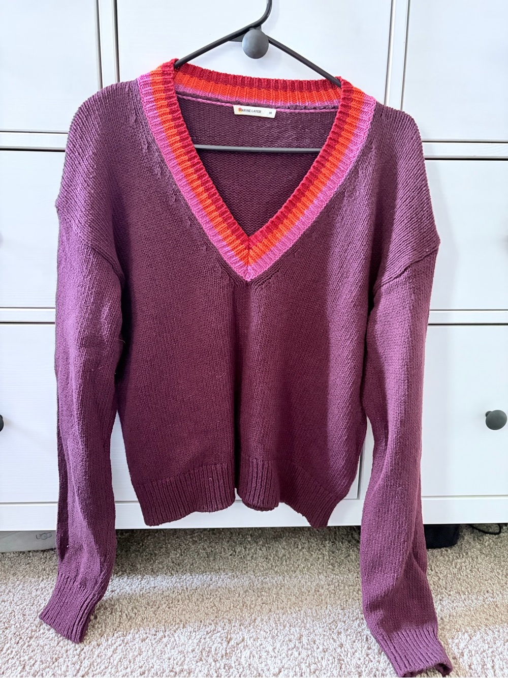 Like new marine layer preppy vneck